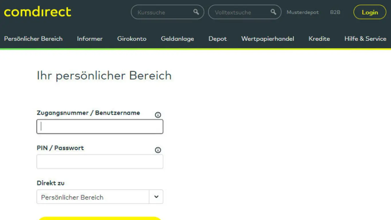 Comdirect Login