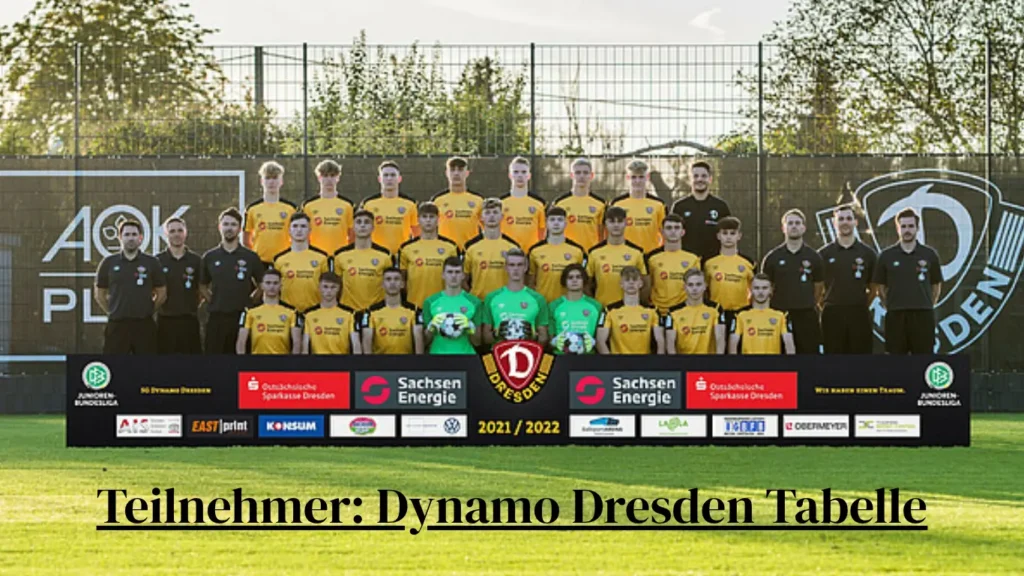Teilnehmer: Dynamo Dresden Tabelle